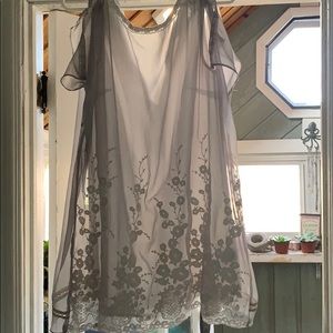 Silver cocktail dress